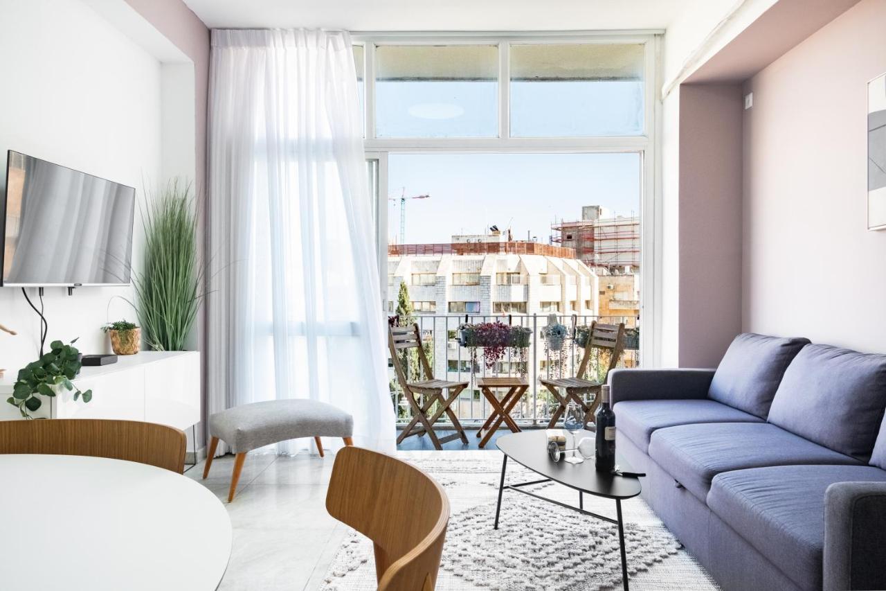 Modern Bright, Near Mahane Yehuda Market, Balcony Baitulmaqdis Luaran gambar